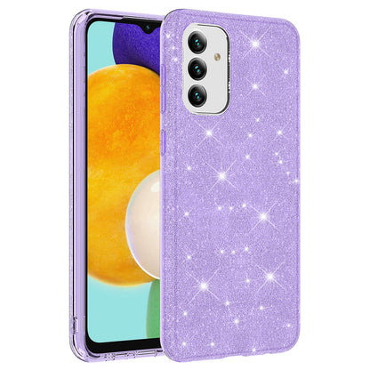 Galaxy A04S Kılıf Zore Shining Silikon Mor