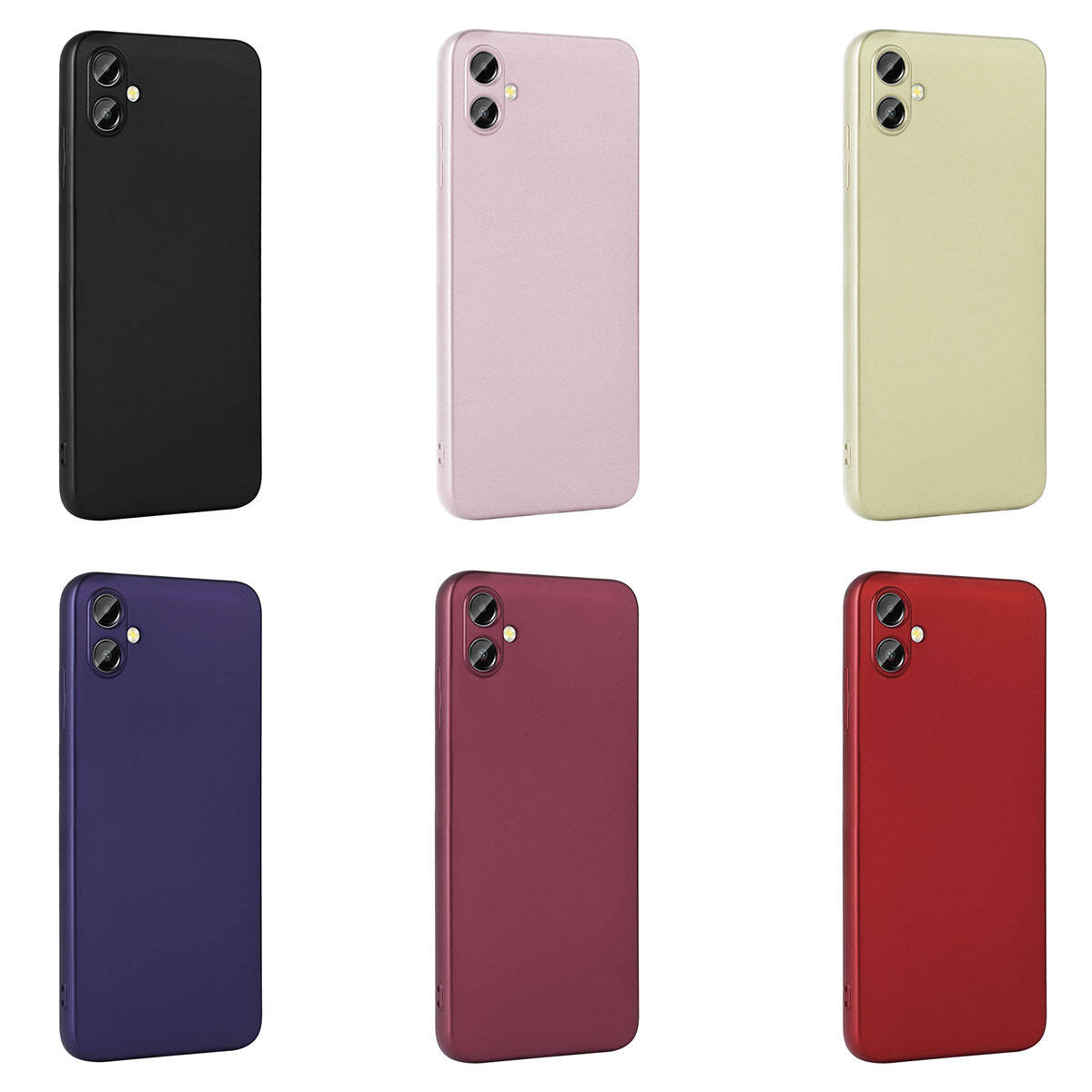 Galaxy A05 Kılıf Zore Premier Silikon Kapak Kırmızı
