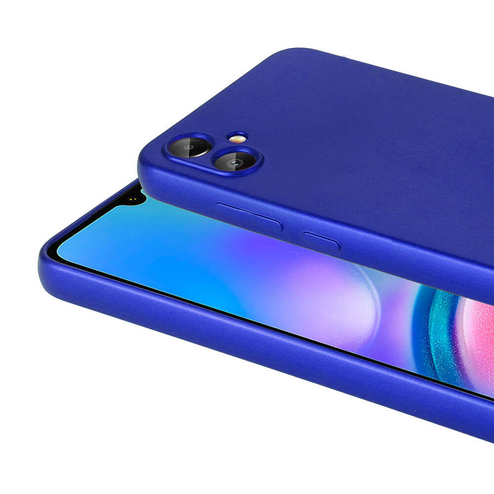 Galaxy A05 Kılıf Zore Premier Silikon Kapak Saks Mavi
