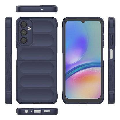 Galaxy A05S Kılıf Esnek TPU Oyuklu Arka Yüzey Tasarımlı Zore Etnik Silikon Kapak Siyah