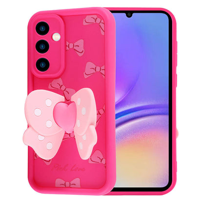 Galaxy A05S Kılıf Kamera Korumalı Figür Tasarımlı Zore Kapya Kapak Pembe Koyu