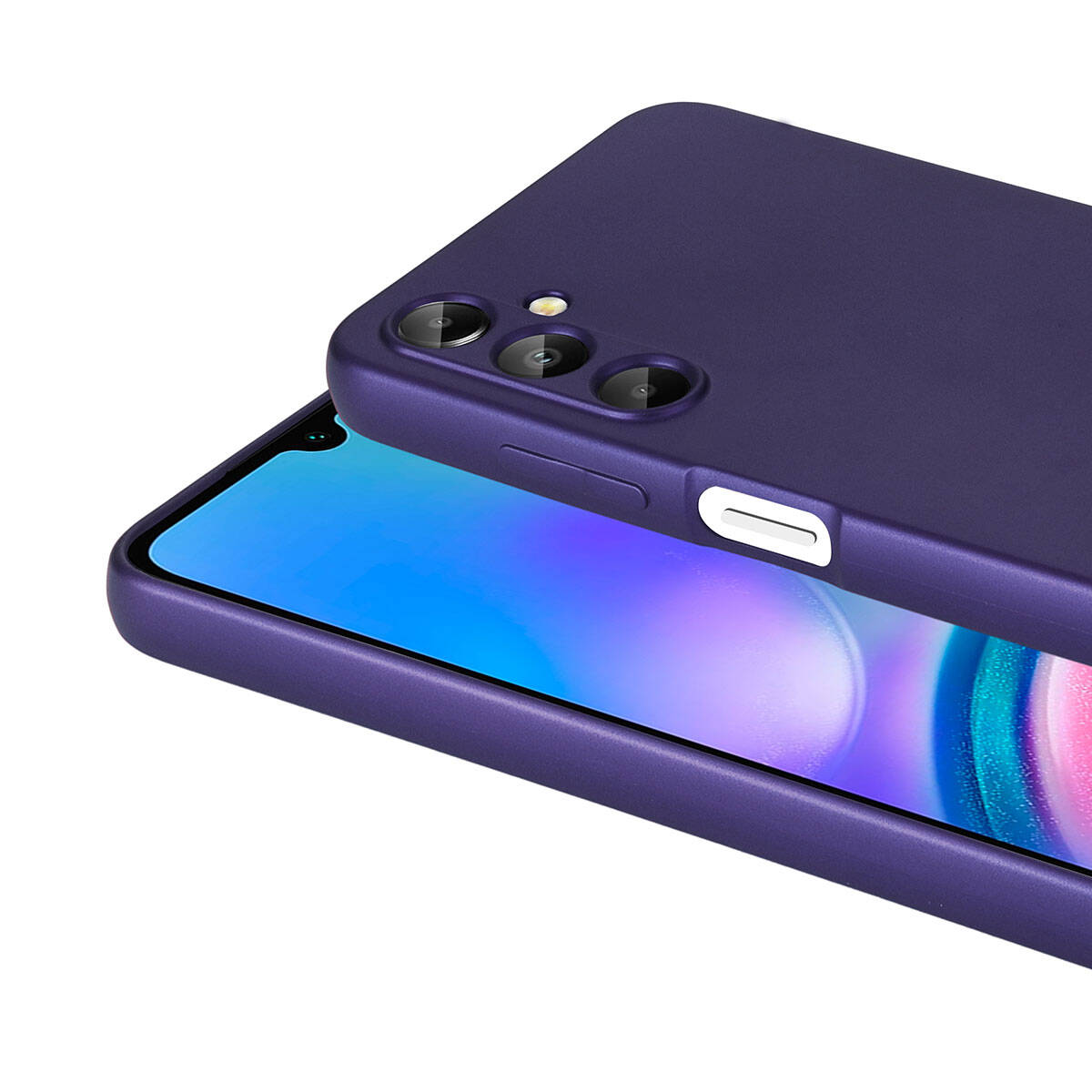 Galaxy A05S Kılıf Zore Premier Silikon Kapak Mürdüm