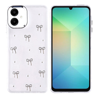 Galaxy A06 Kılıf Airbag Tasarımlı Simli Şeffaf Zore Kutup Kapak Fiyonk