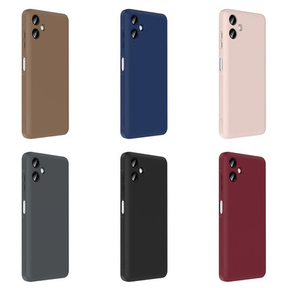 Galaxy A06 Kılıf Kamera Korumalı Kartlık Hazneli Zore Vitra Kapak Kahverengi