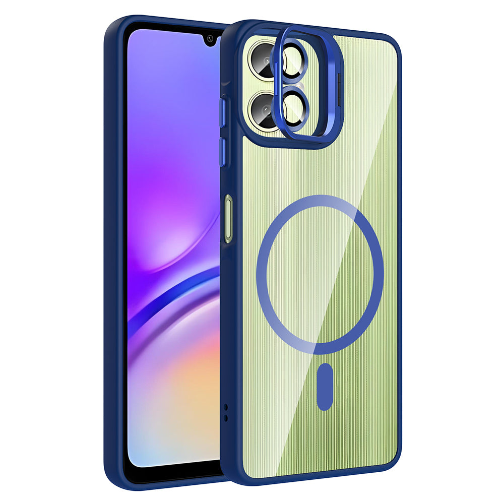 Galaxy A07 Kılıf Standlı ve Kamera Lens Hediyeli Zore Etro Kapak