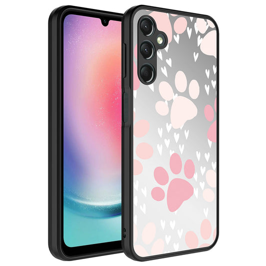Galaxy A14 Kılıf Aynalı Desenli Kamera Korumalı Parlak Zore Mirror Kapak Pati