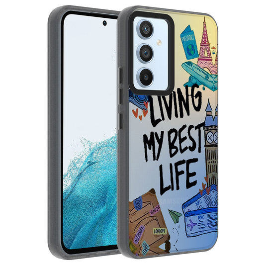 Galaxy A14 Kılıf Desenli Zore Dragon Sert Kapak Seyahat