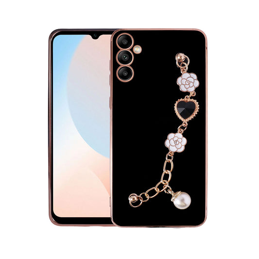 Galaxy A14 Kılıf El Tutamaçlı Kamera Korumalı Zore Taka Silikon Kapak Siyah
