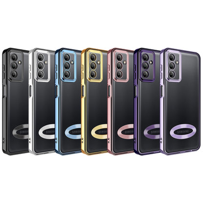 Galaxy A14 Kılıf Kamera Korumalı Logo Gösteren Zore Omega Kapak Gold