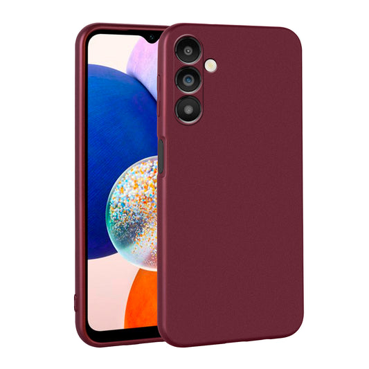 Galaxy A14 Kılıf Zore Premier Silikon Kapak Mürdüm