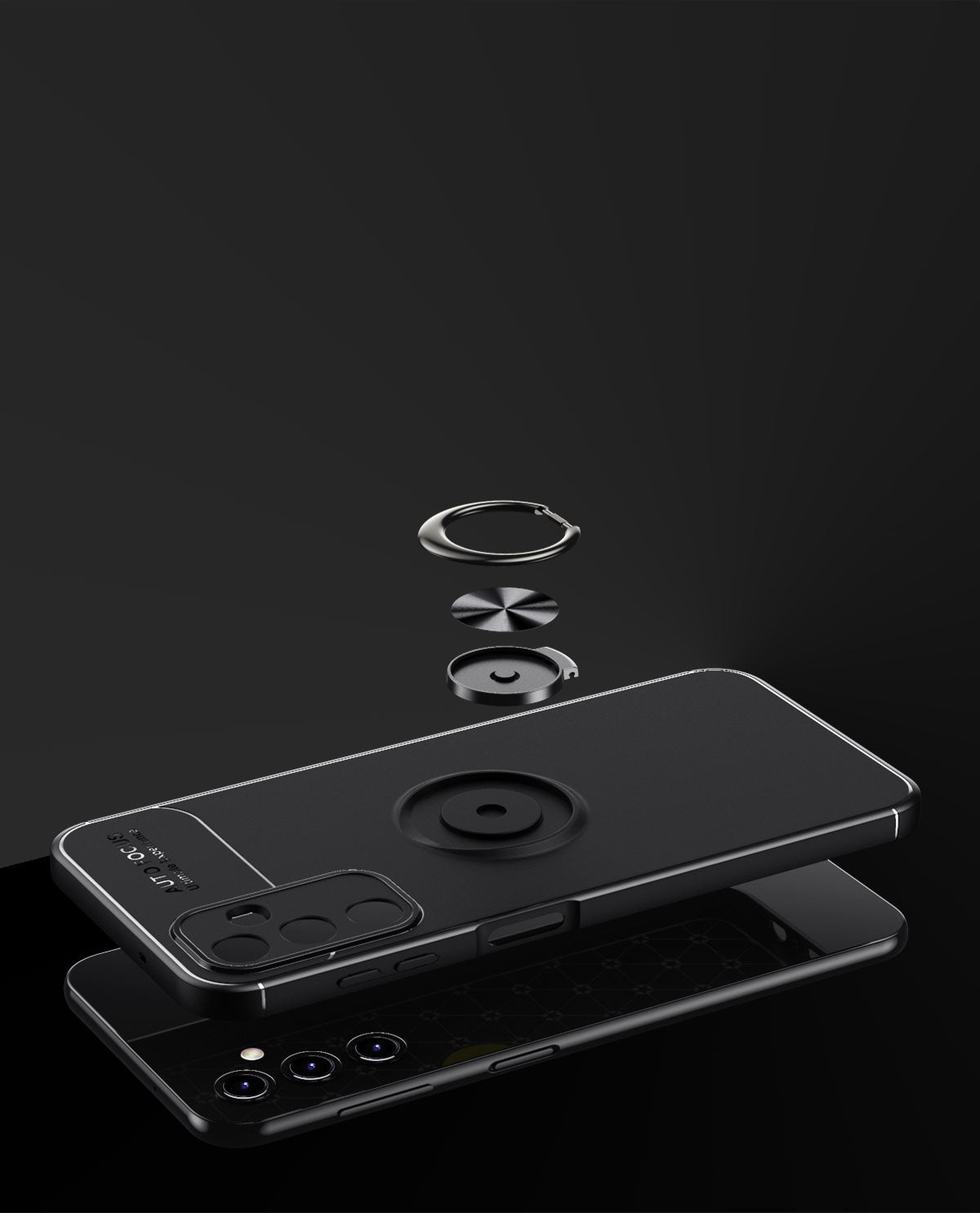 Galaxy A14 Kılıf Zore Ravel Silikon Kapak Siyah