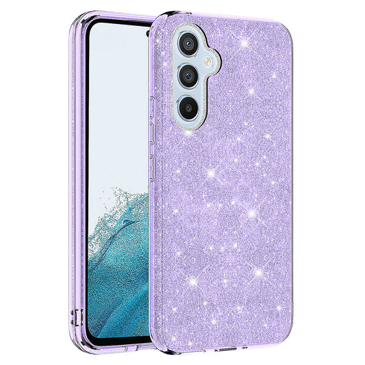 Galaxy A14 Kılıf Zore Shining Silikon Mor