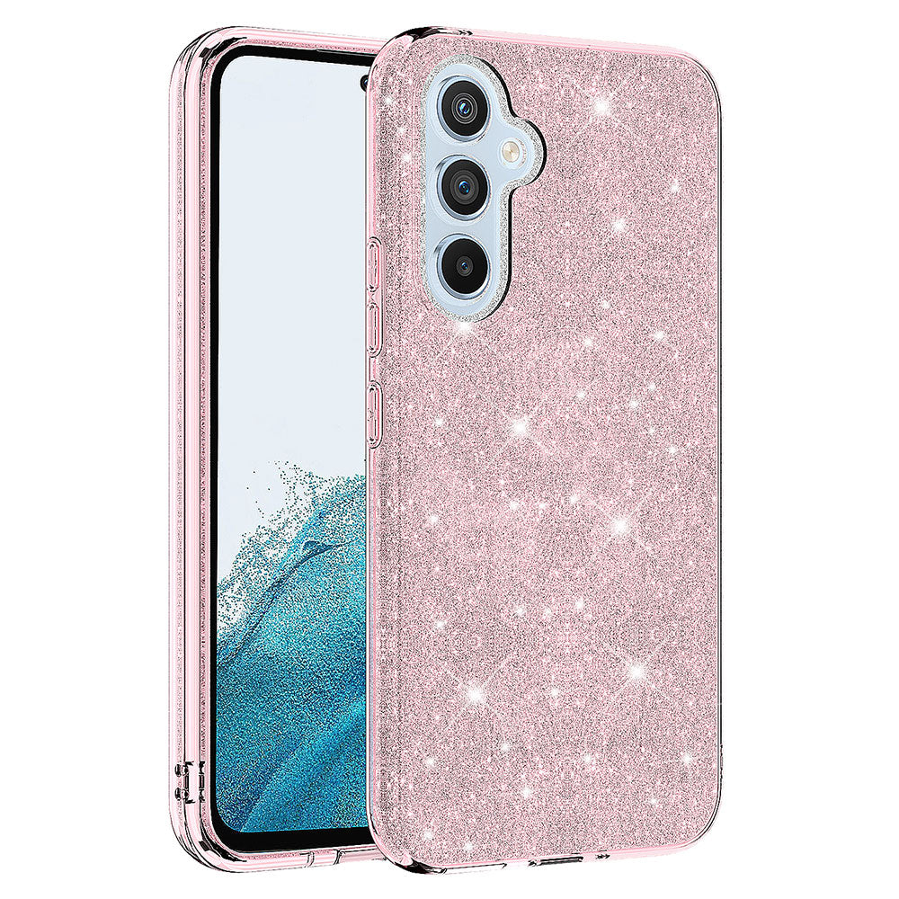 Galaxy A14 Kılıf Zore Shining Silikon Pembe