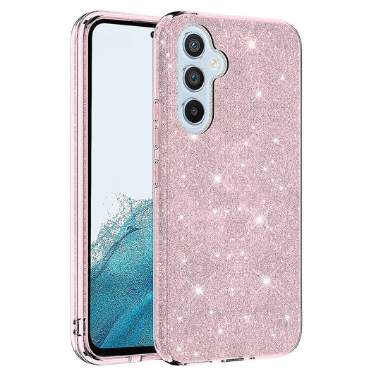 Galaxy A14 Kılıf Zore Shining Silikon Pembe