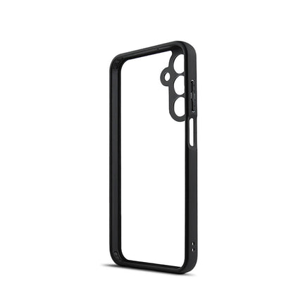 Galaxy A15 Kılıf Kamera Korumalı Şeffaf Arka Yüzey Zore New Roll Kapak Siyah