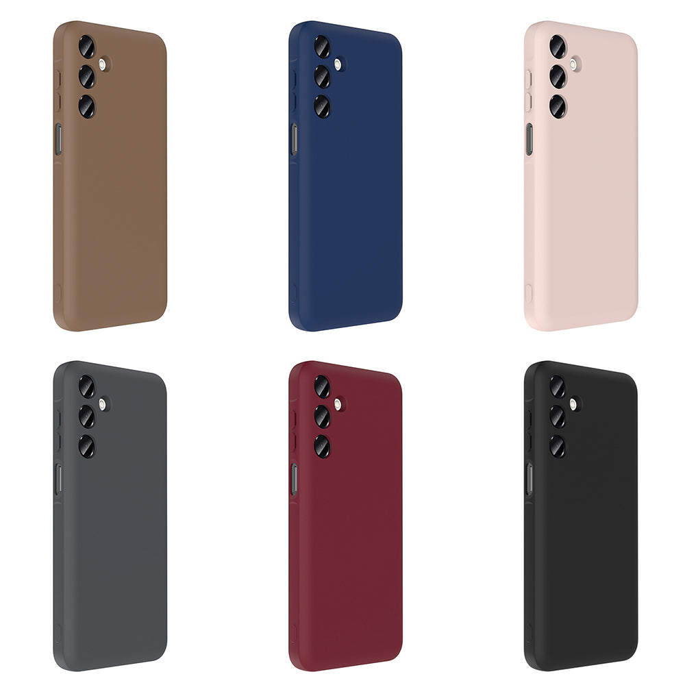 Galaxy A16 Kılıf Kamera Korumalı Kartlık Hazneli Zore Vitra Kapak Kahverengi