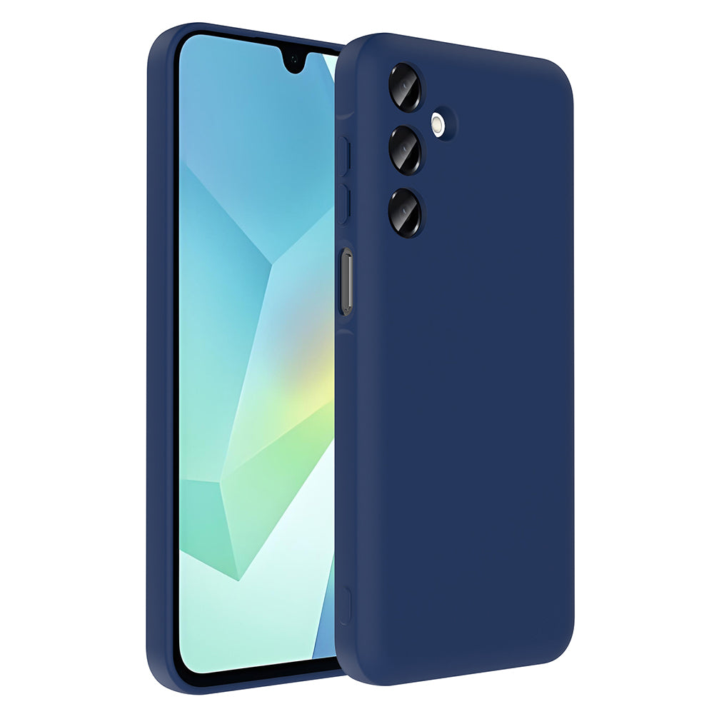 Galaxy A16 Kılıf Kamera Korumalı Kartlık Hazneli Zore Vitra Kapak Lacivert