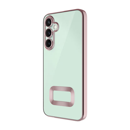 Galaxy A16 Kılıf Kamera Korumalı Logo Gösteren Zore Omega Kapak Derin Mor