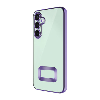 Galaxy A16 Kılıf Kamera Korumalı Logo Gösteren Zore Omega Kapak Sierra Mavi