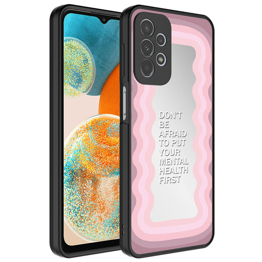 Galaxy A23 Kılıf Aynalı Desenli Kamera Korumalı Parlak Zore Mirror Kapak Ayna