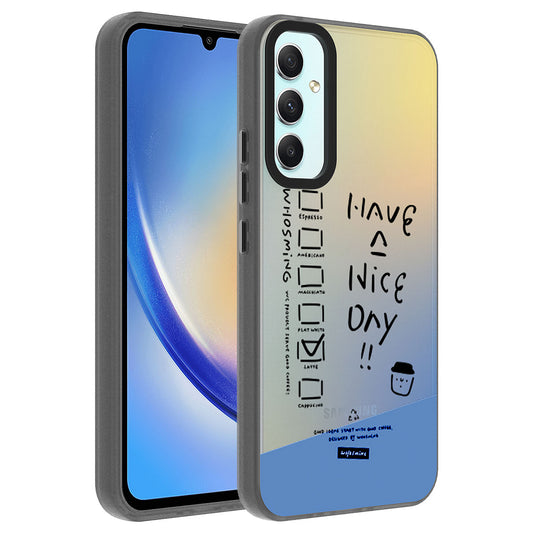 Galaxy A24 Kılıf Desenli Zore Dragon Sert Kapak Have