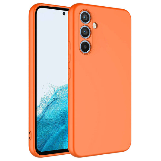Galaxy A24 Kılıf Zore Mara Lansman Kapak Turuncu