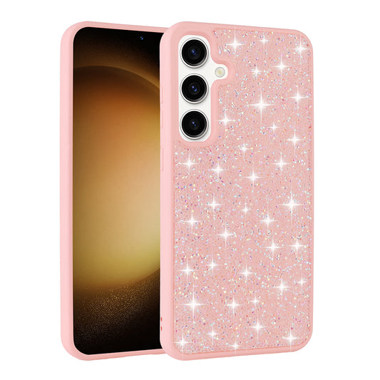 Galaxy A25 Kılıf Parlak Taşlı Tasarım Zore Pırlanta Kapak Pembe