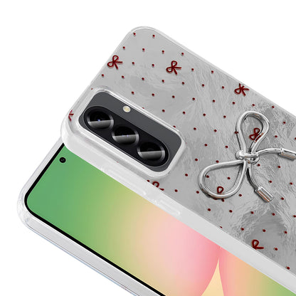 Galaxy A26 Kılıf Kamera Korumalı Figürlü Zore Ponti Silikon Kapak Açık Pembe