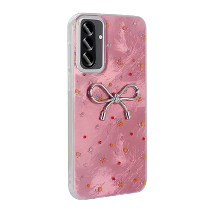 Galaxy A26 Kılıf Kamera Korumalı Figürlü Zore Ponti Silikon Kapak Açık Pembe