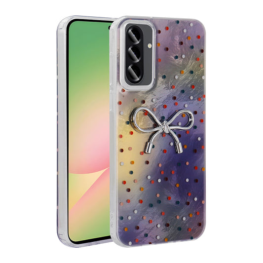 Galaxy A26 Kılıf Kamera Korumalı Figürlü Zore Ponti Silikon Kapak Lila