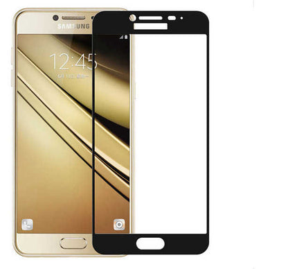 Galaxy A3 2016 Zore Ekranı Tam Kaplayan Düz Cam Koruyucu Gold