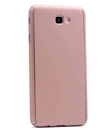 Galaxy A3 2016 Kılıf Zore 360 3 Parçalı Rubber Kapak Gold