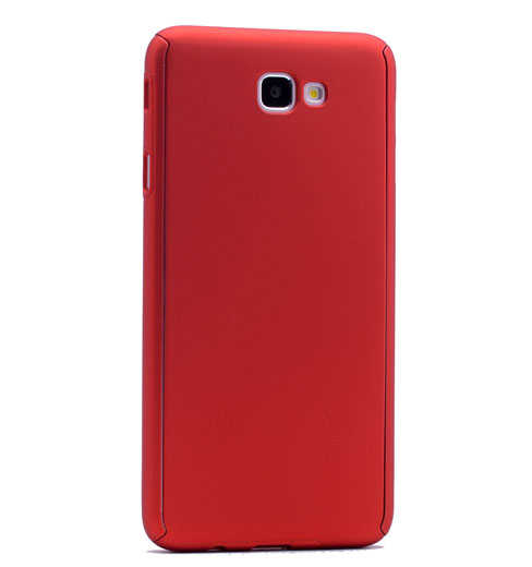 Galaxy A3 2016 Kılıf Zore 360 3 Parçalı Rubber Kapak Kırmızı