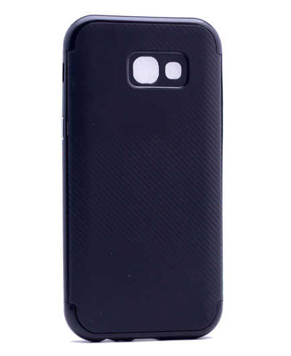 Galaxy A3 2017 Kılıf Zore İnce Mono Karbon Silikon Kapak Lacivert