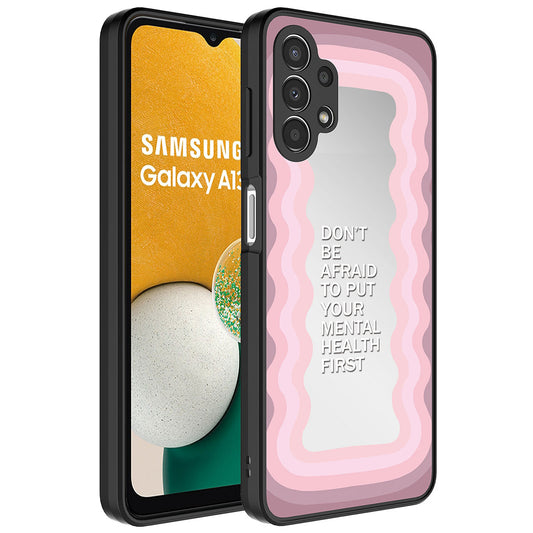 Galaxy A32 4G Kılıf Aynalı Desenli Kamera Korumalı Parlak Zore Mirror Kapak Ayna