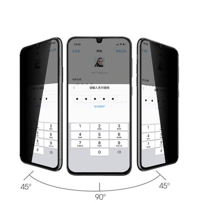 Galaxy A33 5G Zore New 5D Privacy Temperli Ekran Koruyucu Siyah