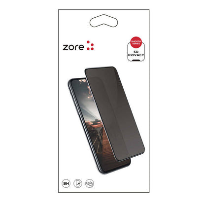 Galaxy A33 5G Zore New 5D Privacy Temperli Ekran Koruyucu Siyah