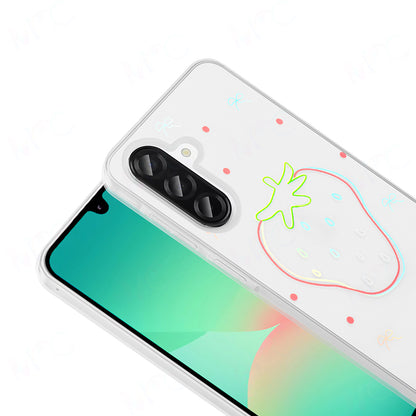 Galaxy A36 Kılıf Şeffaf Figürlü Zore Folk Sert Kapak Fiyonk