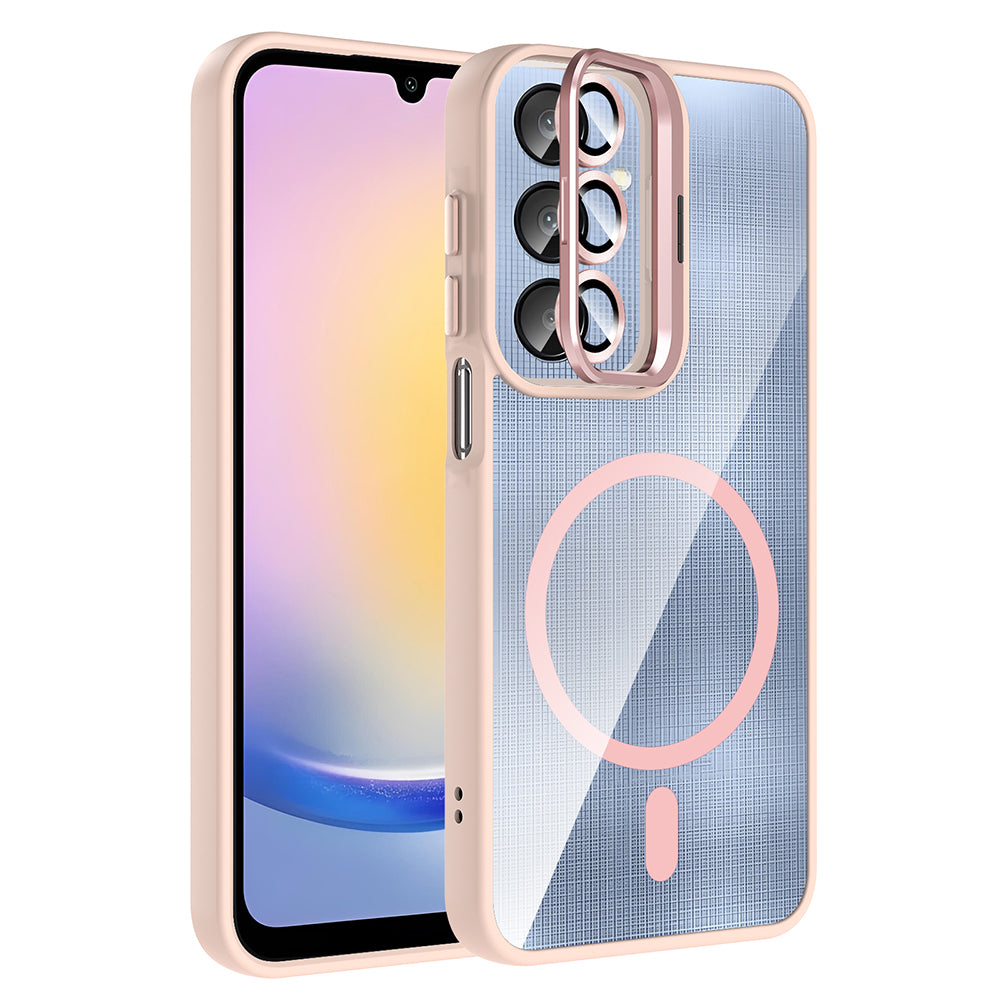 Galaxy A36 Kılıf Standlı ve Kamera Lens Hediyeli Zore Etro Kapak