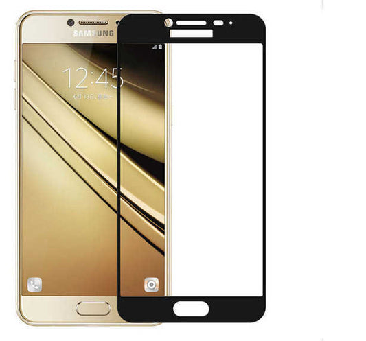 Galaxy A5 2016 Zore Ekranı Tam Kaplayan Düz Cam Koruyucu Siyah