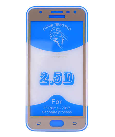 Galaxy A5 2017 Zore Az Eğimli Full Yapışkanlı Cam Gold