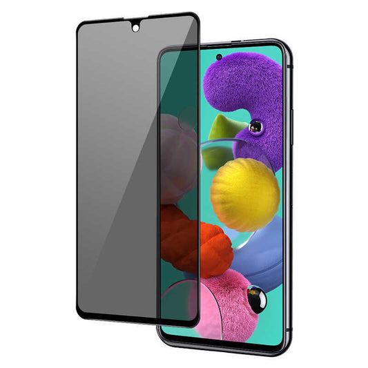 Galaxy A53 5G Zore New 5D Privacy Temperli Ekran Koruyucu Siyah