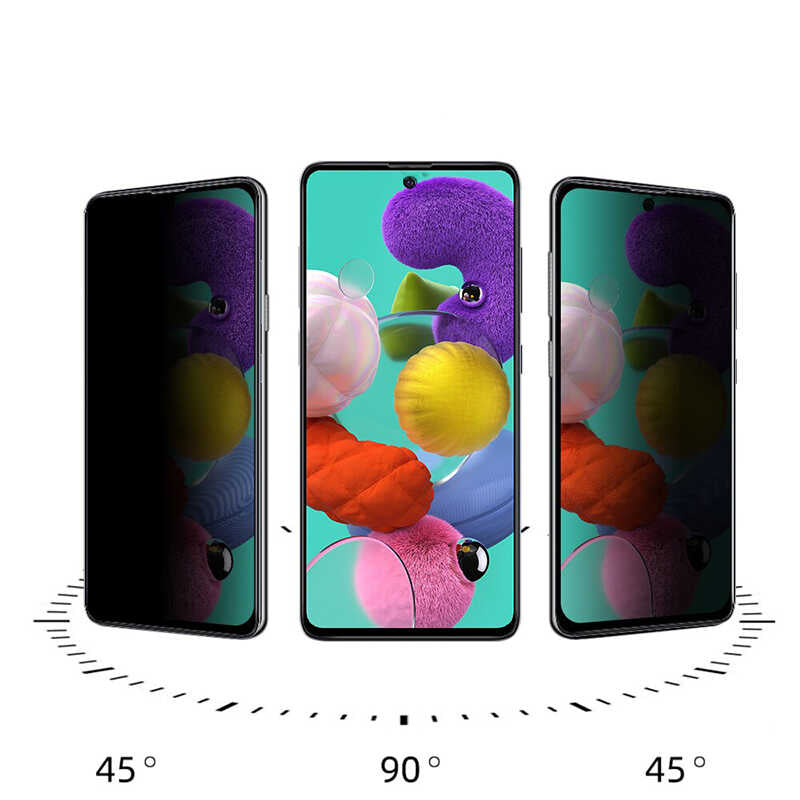 Galaxy A54 Hayalet Ekran Koruyucu Davin Privacy Seramik Ekran Filmi Siyah