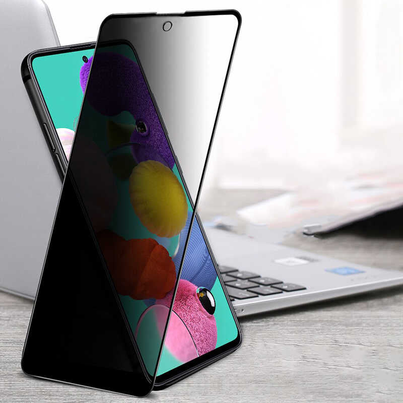 Galaxy A54 Hayalet Ekran Koruyucu Davin Privacy Seramik Ekran Filmi Siyah