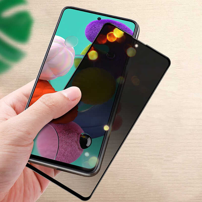 Galaxy A54 Hayalet Ekran Koruyucu Davin Privacy Seramik Ekran Filmi Siyah
