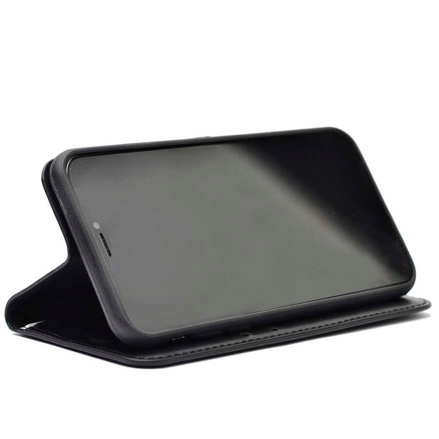 Galaxy A54 Kılıf Zore Kar Deluxe Kapaklı Kılıf Kırmızı