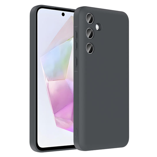 Galaxy A56 Kılıf Kamera Korumalı Kartlık Hazneli Zore Vitra Kapak Gri