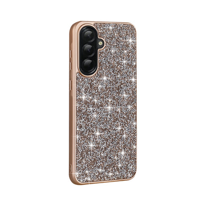 Galaxy A56 Kılıf Parlak Taşlı Tasarım Zore Pırlanta Kapak Gold