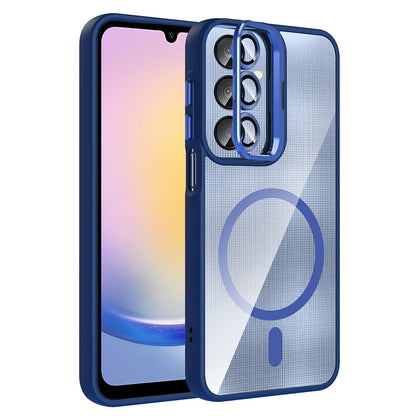 Galaxy A56 Kılıf Standlı ve Kamera Lens Hediyeli Zore Etro Kapak Pembe