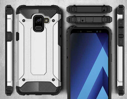 Galaxy A6 2018 Kılıf Zore Crash Silikon Kapak Siyah